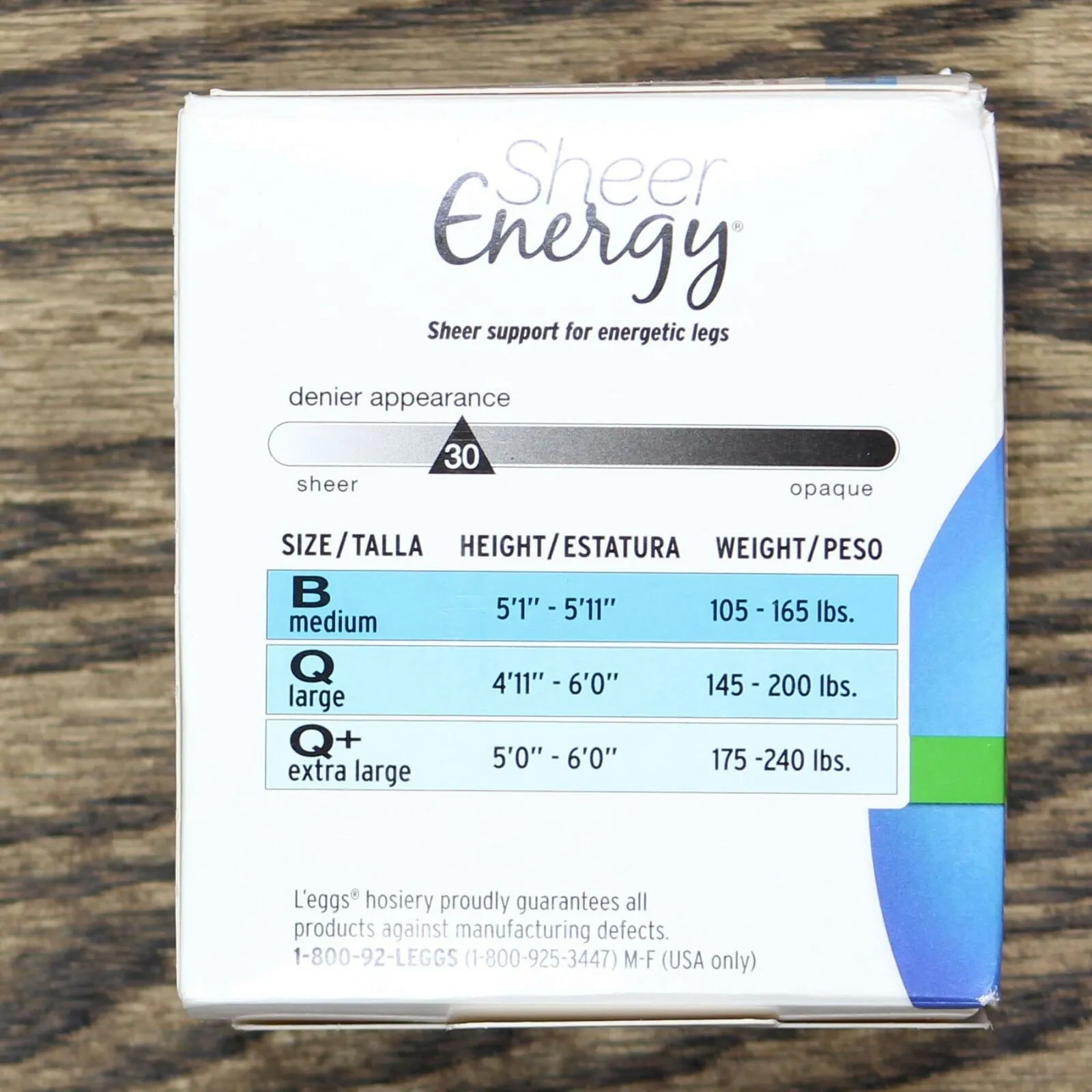 L'eggs Sheer Energy Women's Control Top 2 Pack Pantyhose. 35400