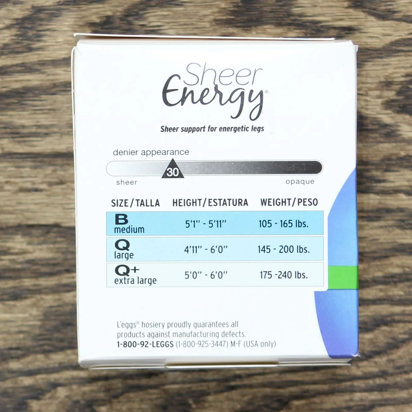 L'eggs Sheer Energy Women's Control Top 2 Pack Pantyhose. 35400