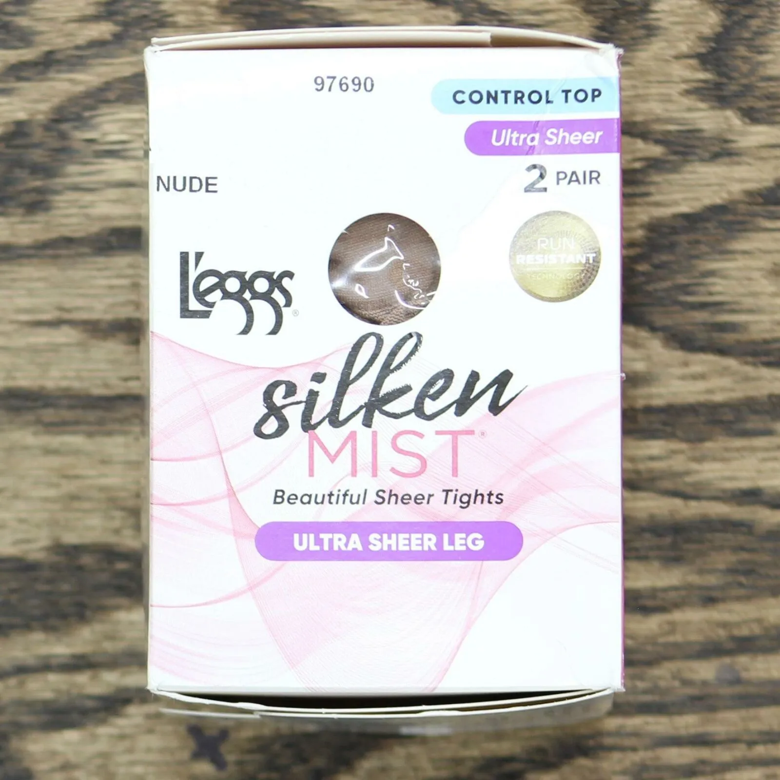 L'eggs Silken Mist Ultra Sheer Run Resistant 2 Pack Pantyhose. LSM210