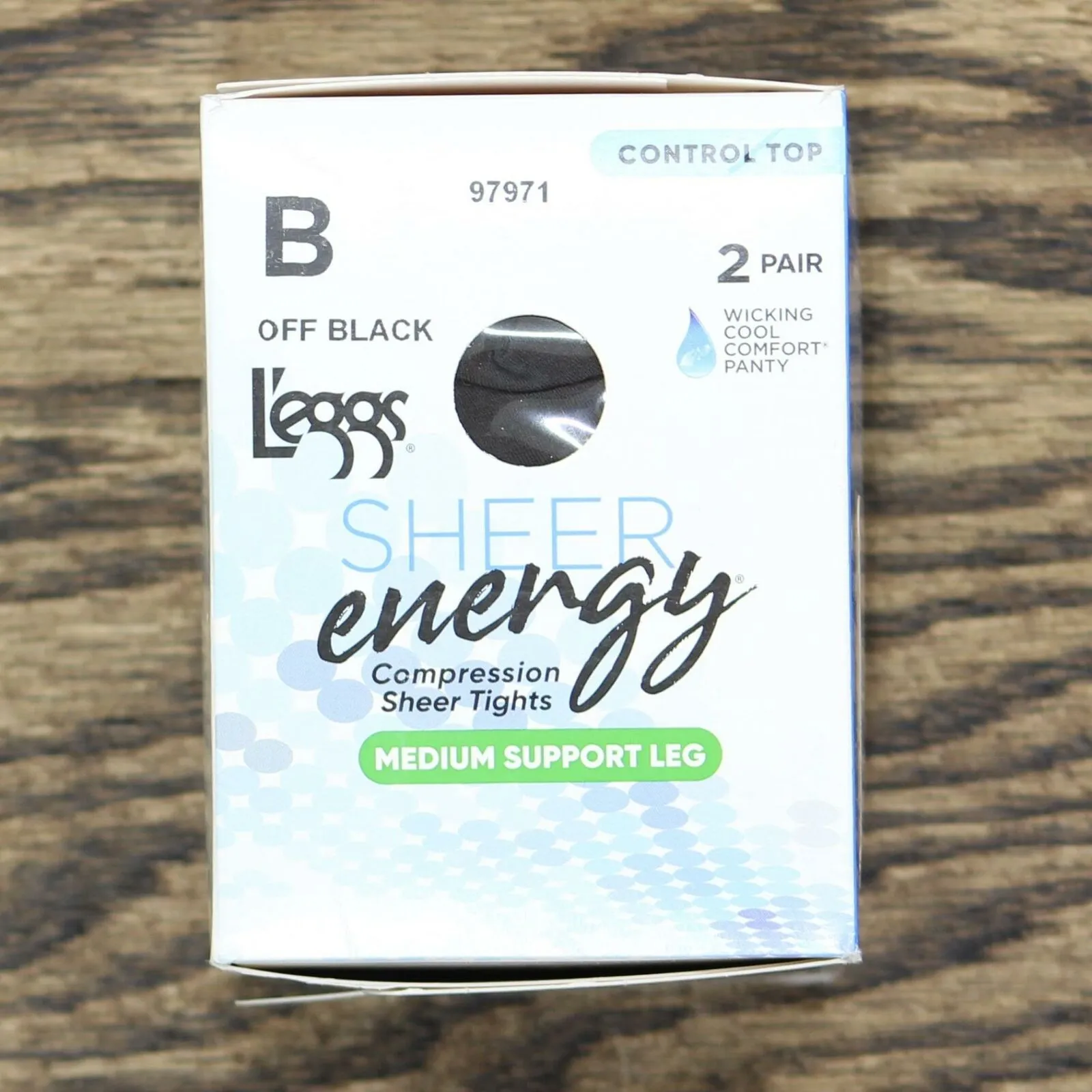 L'eggs Women's 2 Pack Sheer Energy Control Top Pantyhose. LSE110