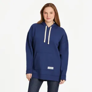 Life is Good Women's Solid Oversized Simply True Fleece Hoodie