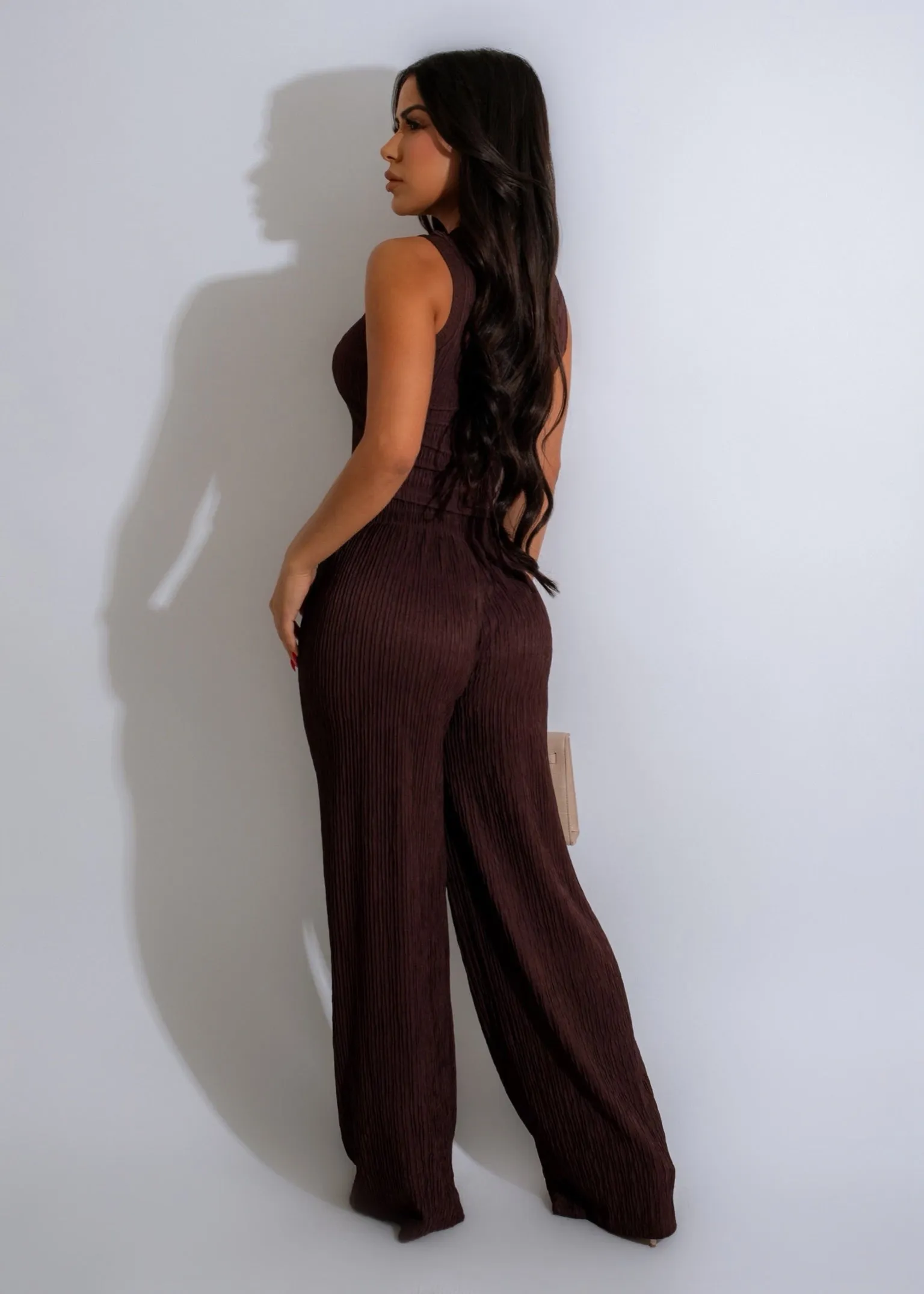 Lift Me Up Pant Set Brown