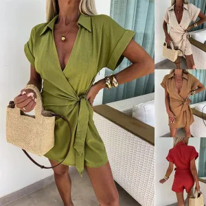 Liliene – Glamorous Women's V-neck Jumpsuit