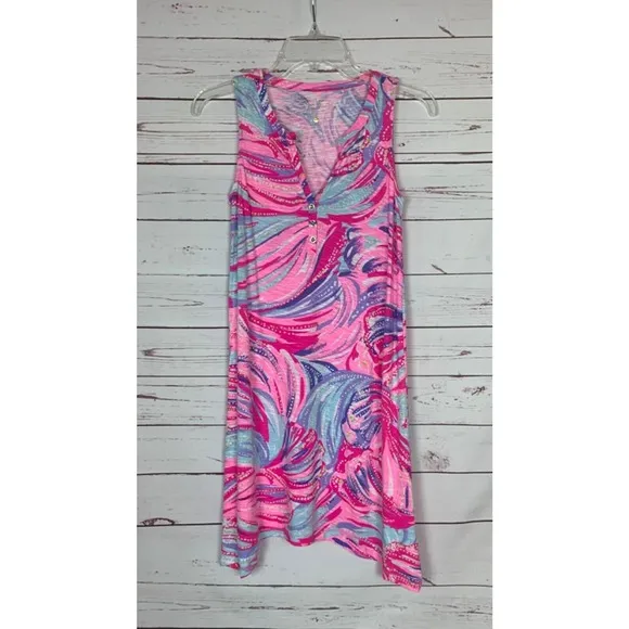Lilly Pulitzer Women's XXS Extra Extra Small Pink Swing Havana Sleeveless Dress