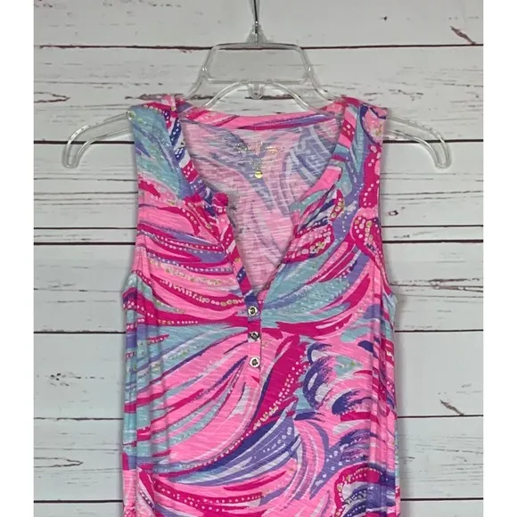 Lilly Pulitzer Women's XXS Extra Extra Small Pink Swing Havana Sleeveless Dress