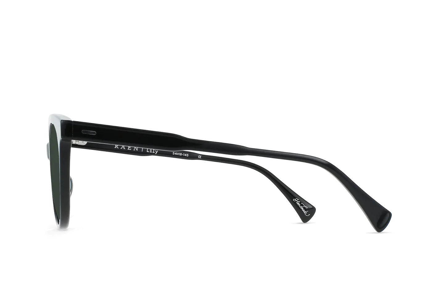 LILY-Crystal Black / Green Polarized