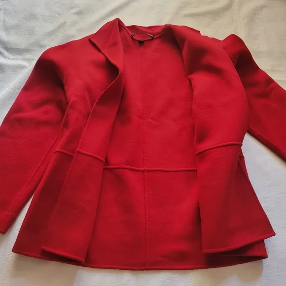Linda Allard Ellen Tracy Wool Open Front Blazer Jacket Size 10‎