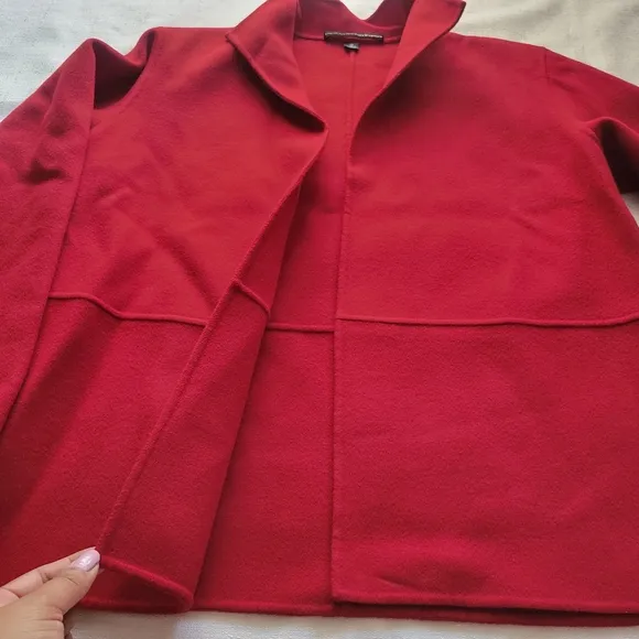 Linda Allard Ellen Tracy Wool Open Front Blazer Jacket Size 10‎