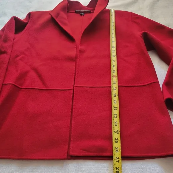 Linda Allard Ellen Tracy Wool Open Front Blazer Jacket Size 10‎