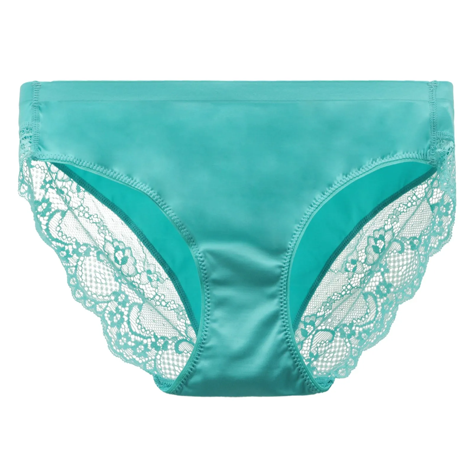 LIQQY Women's 4 or 8 Pack Comfortable No Ride up Lace Coverage Bikinis Underwear