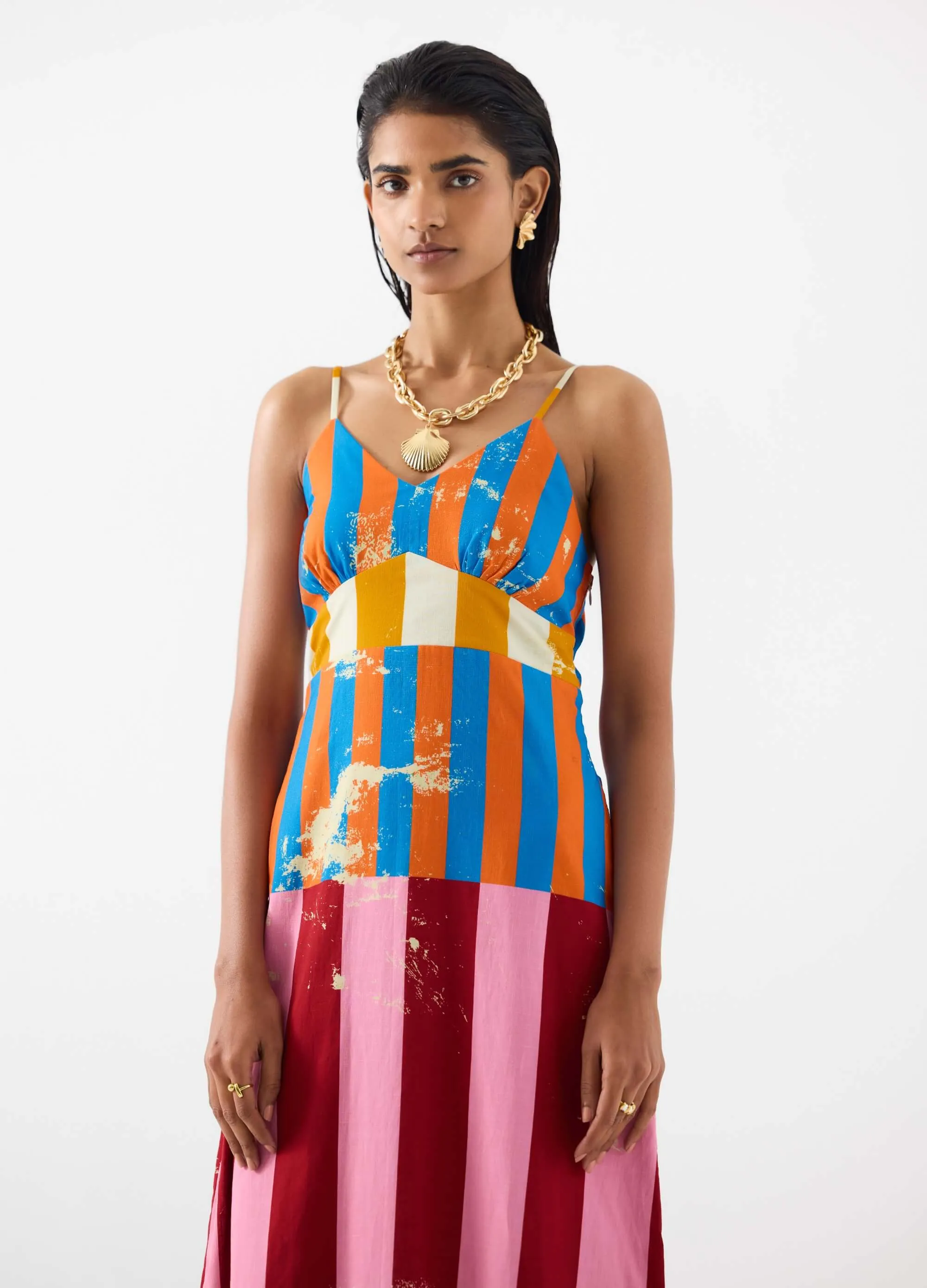 Long beach strappy dress