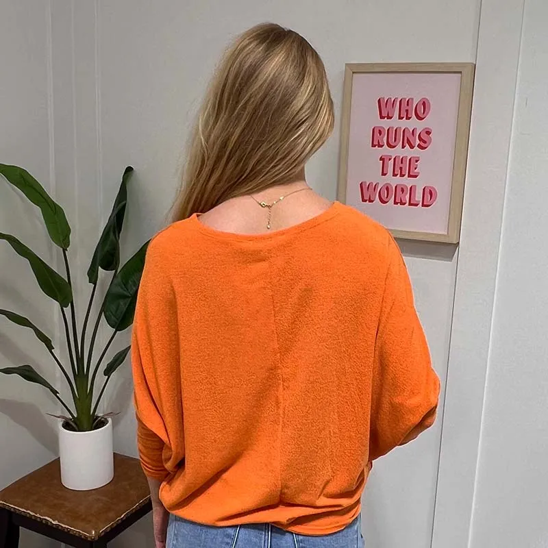 Long Sleeve Cocoon Top