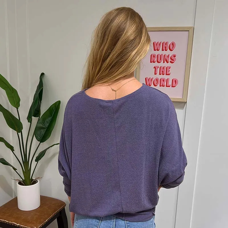 Long Sleeve Cocoon Top