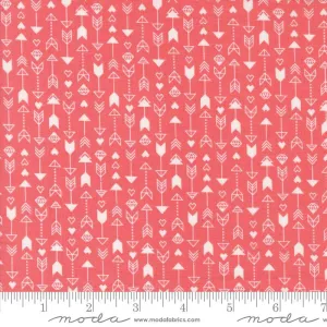 Love Blooms by Moda Fabrics ARROW STRIPES/LIPSTICK
