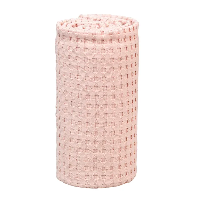 Lulujo Waffle Blanket – Ballet Slipper