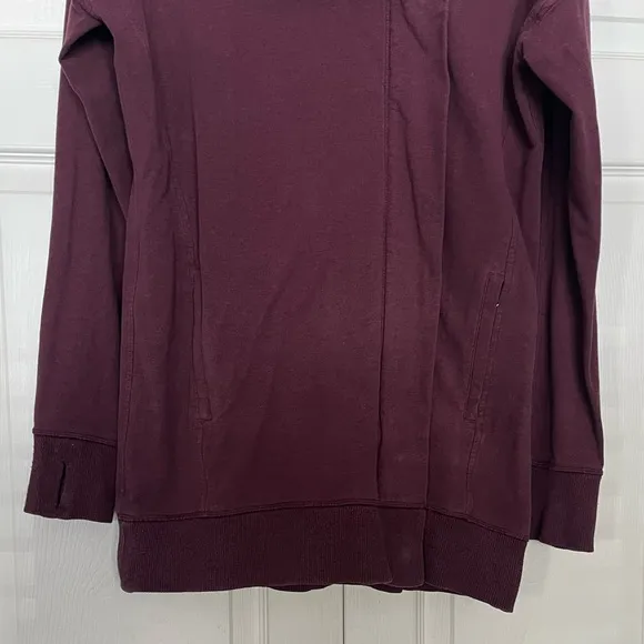 {Lululemon} Wrap Up Jacket with Hood in Heathered Bordeaux Drama - Women's 4
