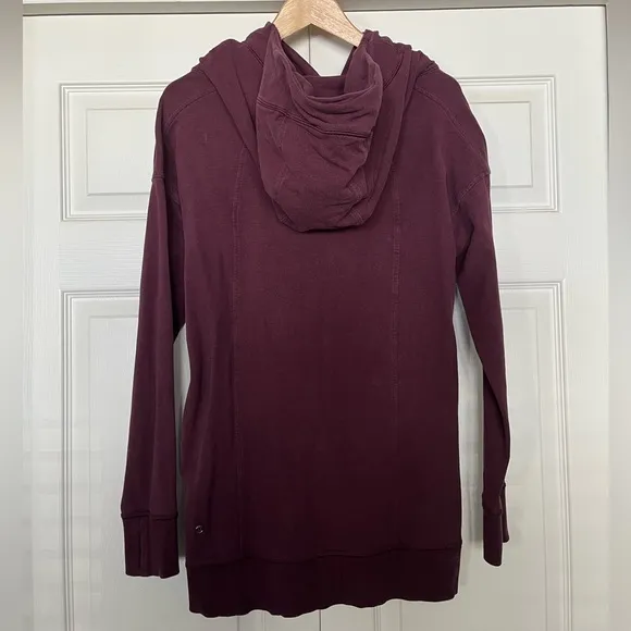 {Lululemon} Wrap Up Jacket with Hood in Heathered Bordeaux Drama - Women's 4