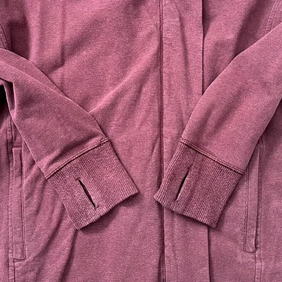 {Lululemon} Wrap Up Jacket with Hood in Heathered Bordeaux Drama - Women's 4