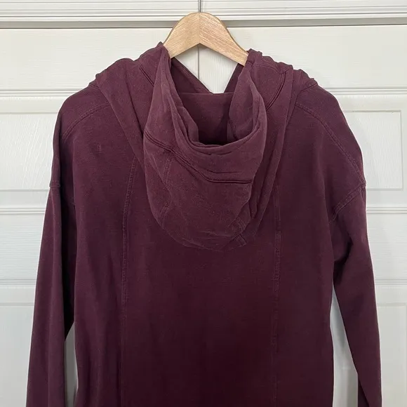 {Lululemon} Wrap Up Jacket with Hood in Heathered Bordeaux Drama - Women's 4