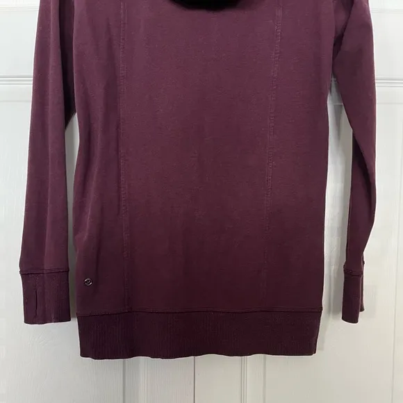 {Lululemon} Wrap Up Jacket with Hood in Heathered Bordeaux Drama - Women's 4