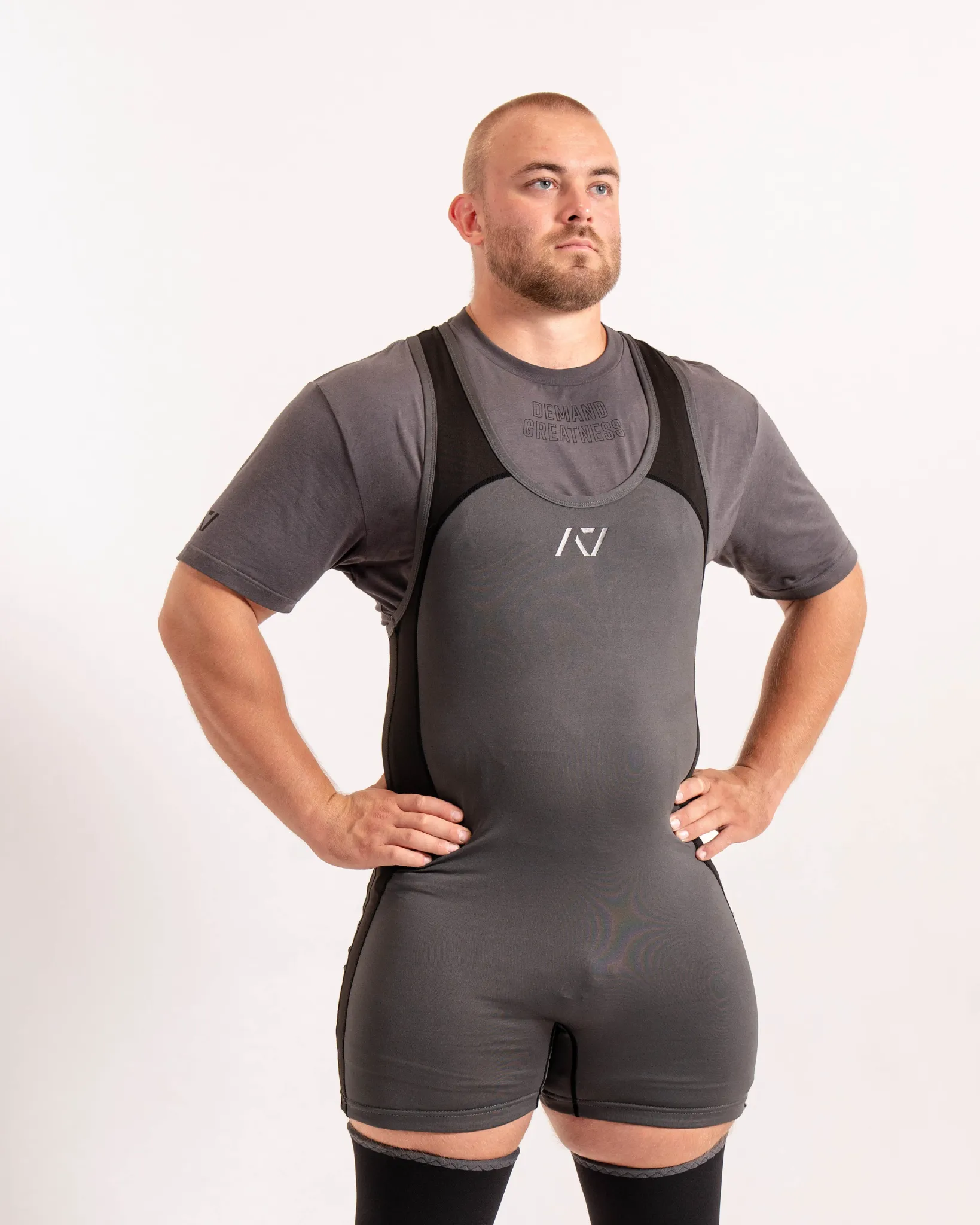 Luno Men's Singlet - IPF Approved - Shadow Stone Grey
