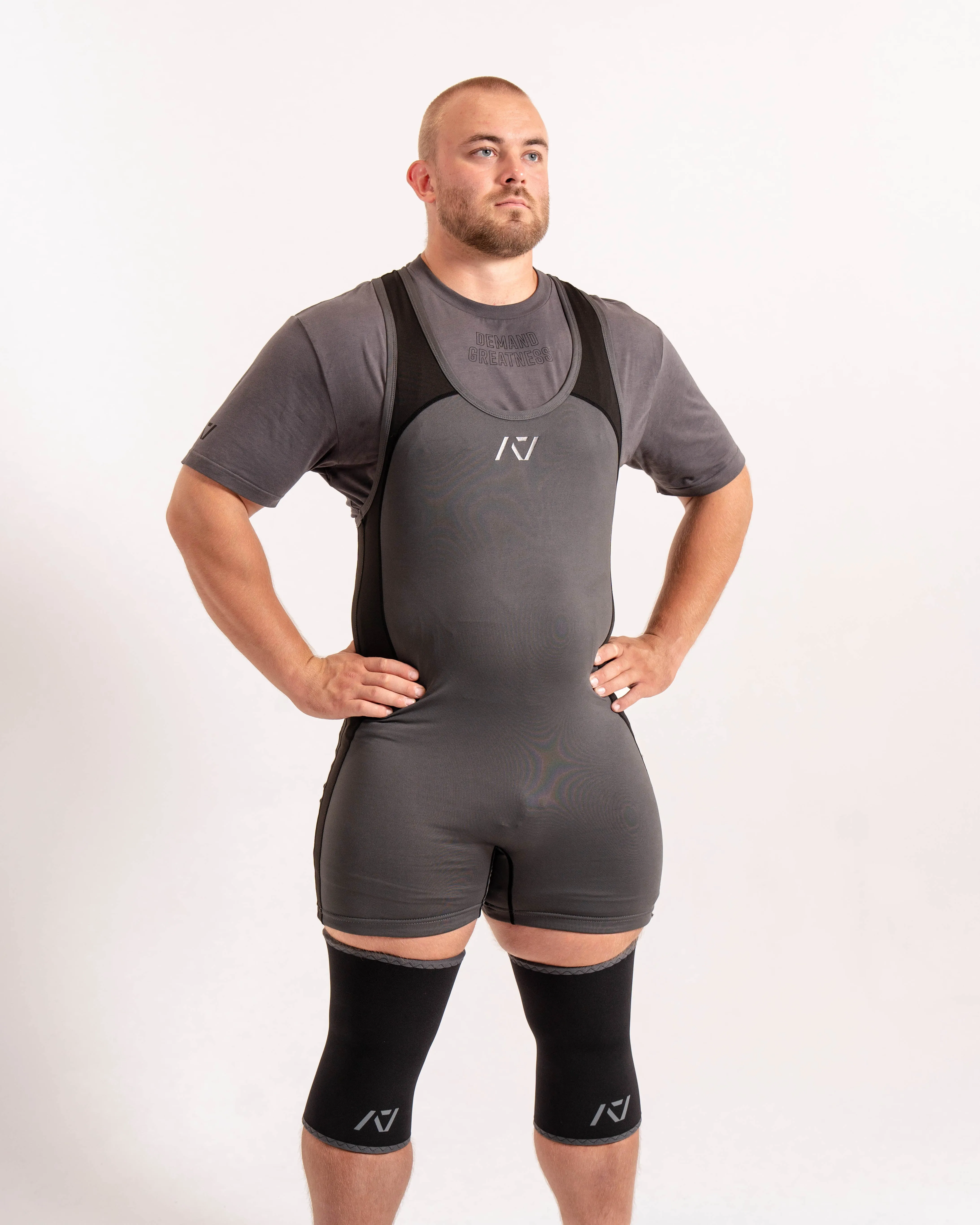 Luno Men's Singlet - IPF Approved - Shadow Stone Grey
