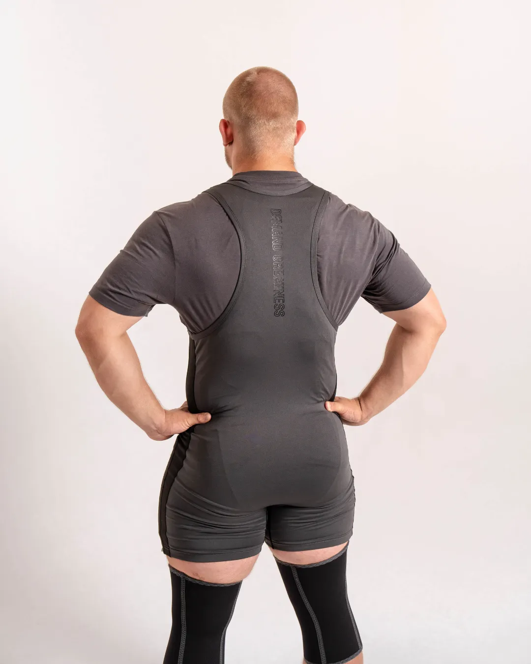 Luno Men's Singlet - IPF Approved - Shadow Stone Grey