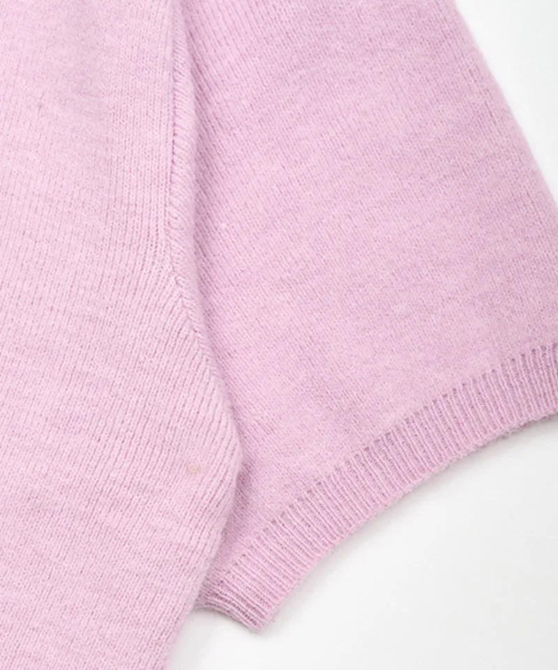 MACKY Golf: Logo Short-Sleeved Knit T-Shirt - Pink