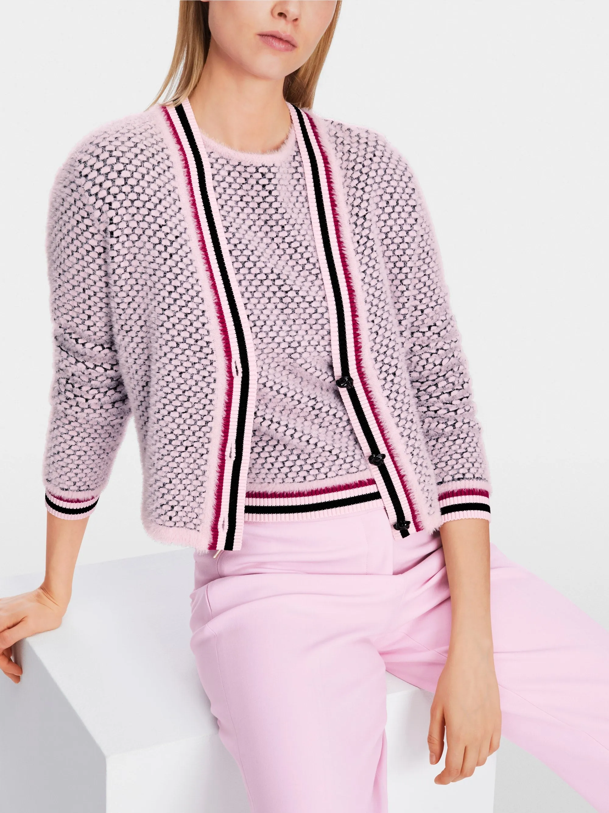 Marc Cain Cardigan in Bright Rose Tan