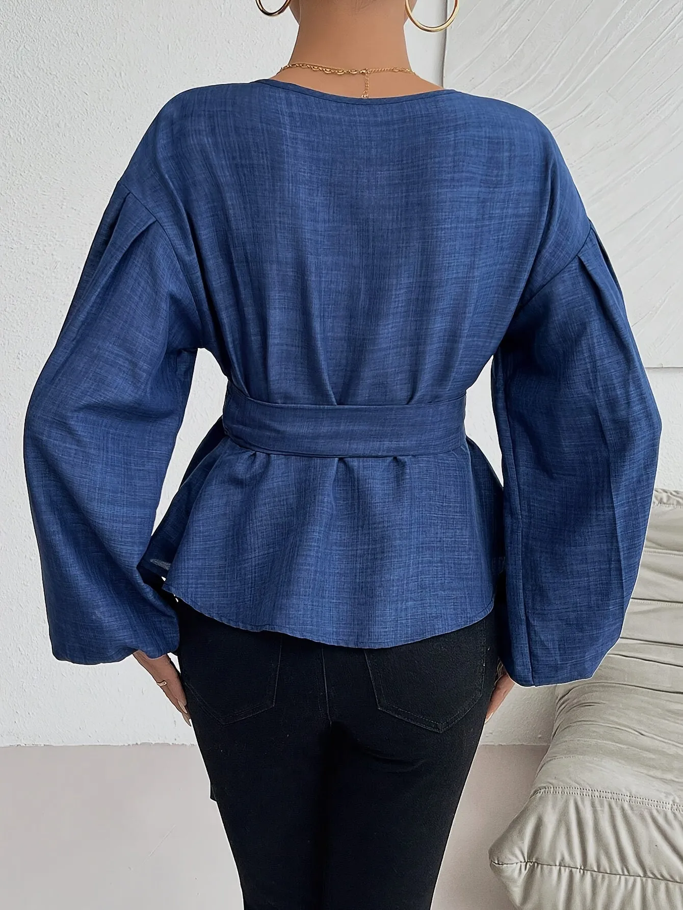 Marina® | Elegant Cross Blouse
