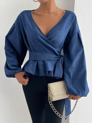 Marina® | Elegant Cross Blouse