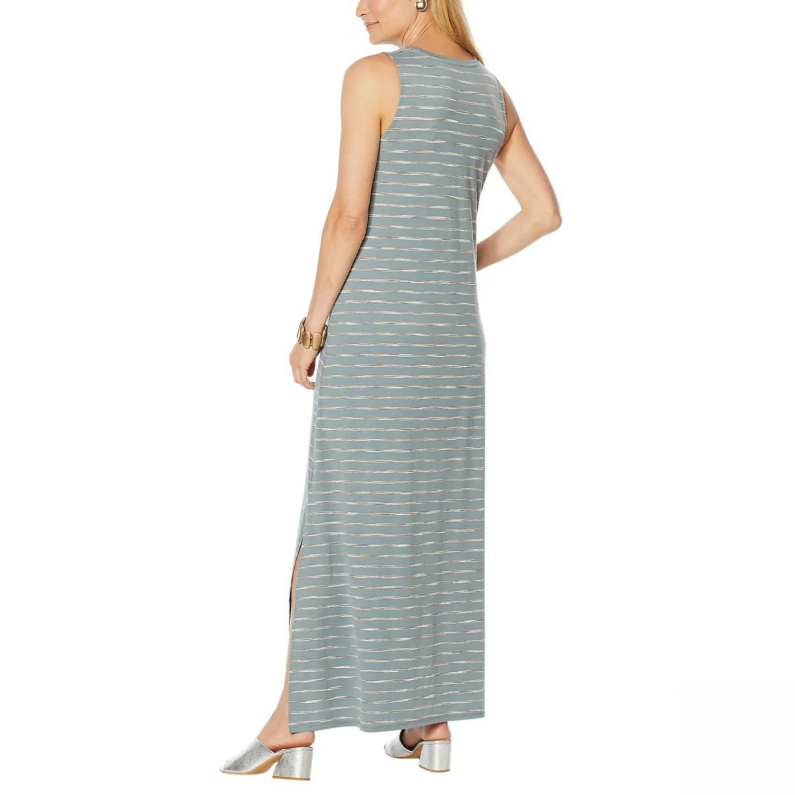 MarlaWynne Women's Sleeveless Maxi Dress With Pockets