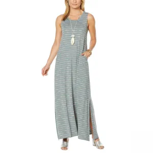 MarlaWynne Women's Sleeveless Maxi Dress With Pockets