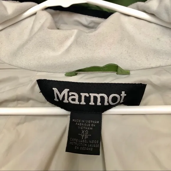 Marmot jacket in bright green
