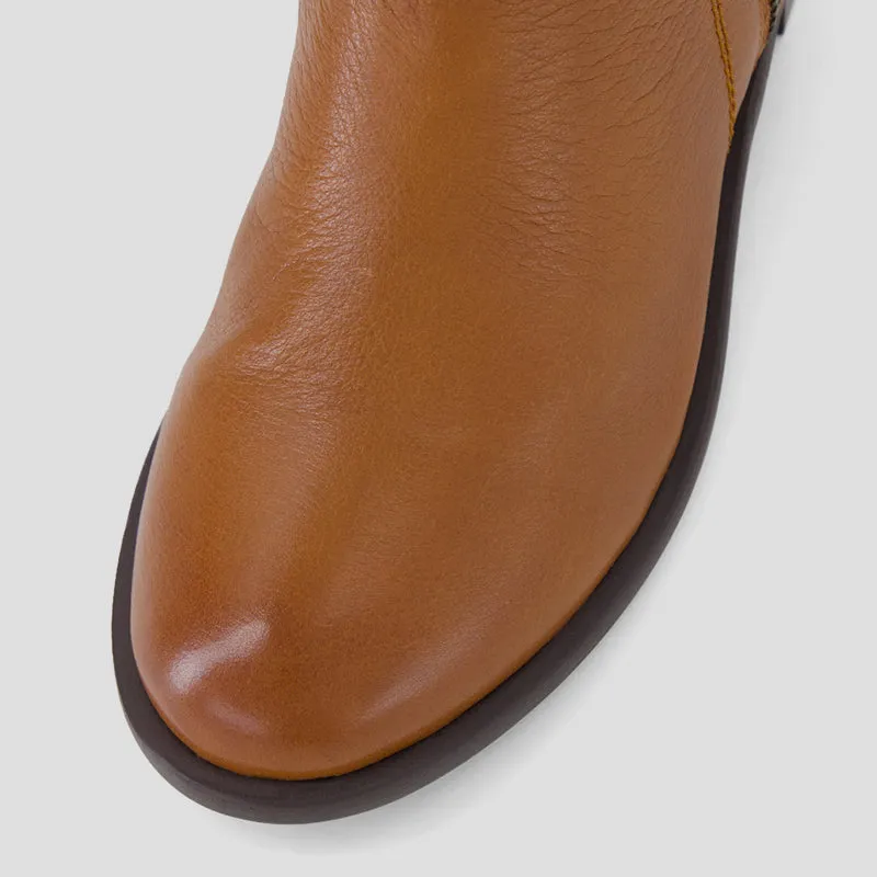 MCTEAL XW - DARK TAN LEATHER