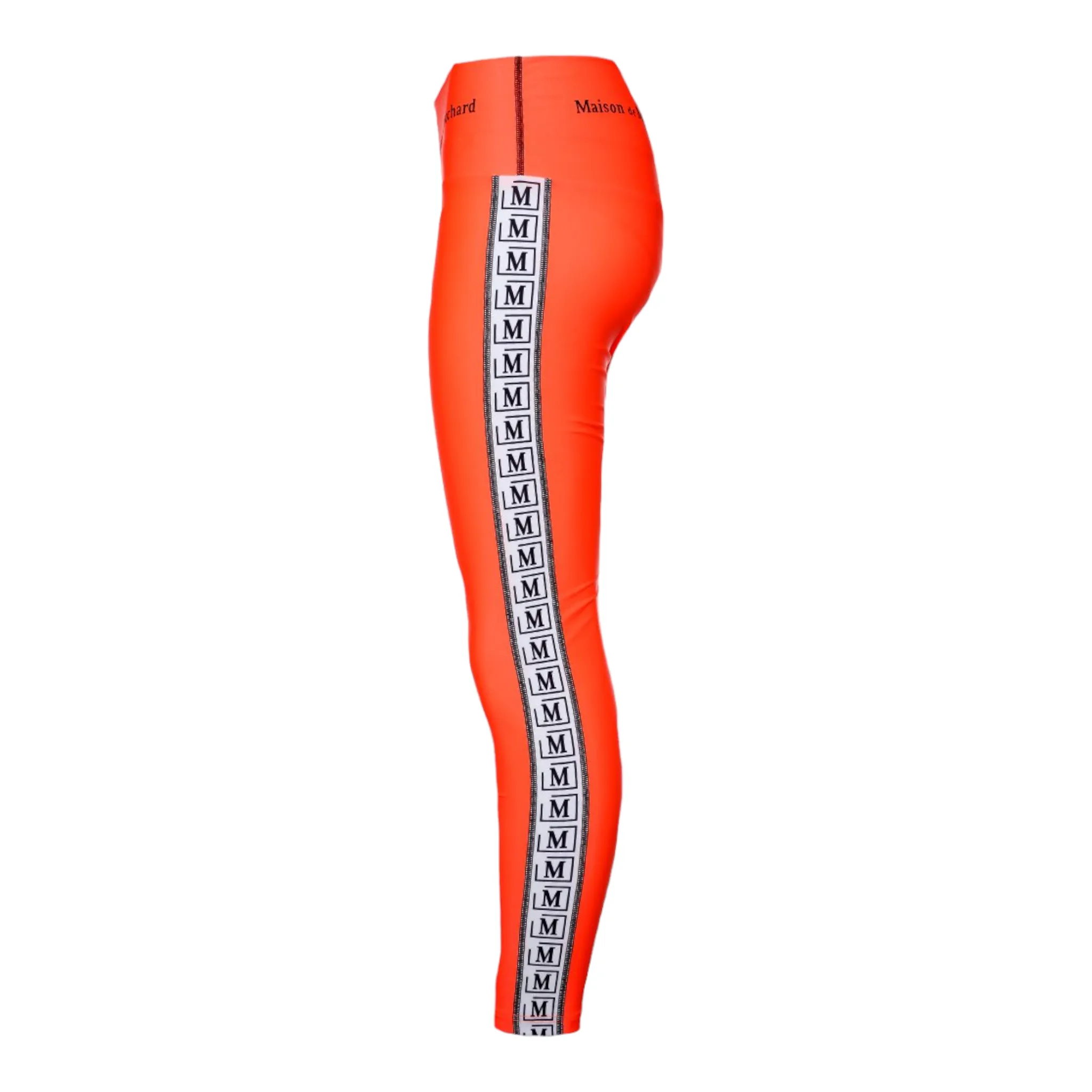 MDB Brand High Waisted Tape Logo Leggings - Neon
