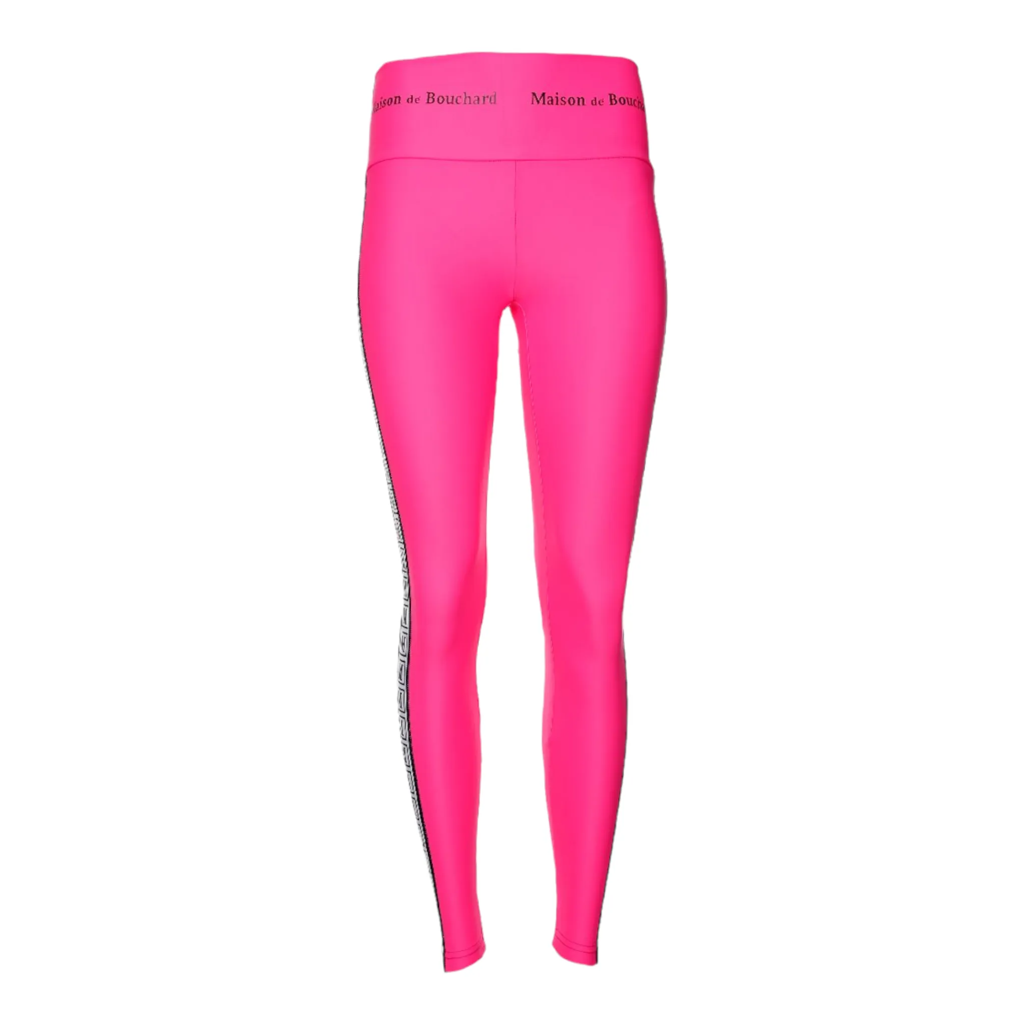MDB Brand High Waisted Tape Logo Leggings - Neon
