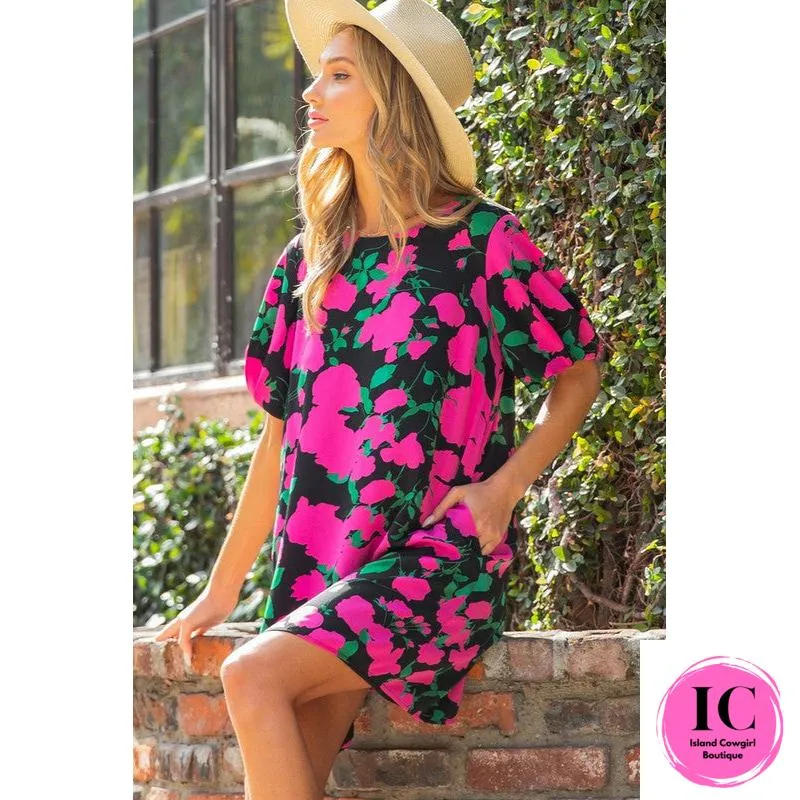 Mean Something Floral Dress