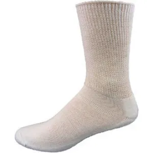 Medipeds Extra Wide Top Crew Sock - L - Black - 2 Pairs