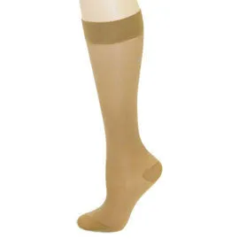Medipeds Sheer Support Compression Knee High - L - Nude - 1 Pair