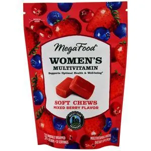Megafood Women's Multivitamin - Soft Chews Mixed Berry 30 chews