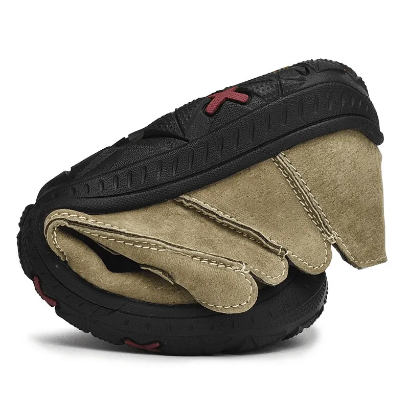 Men Breathable Suede Trekking Sneakers