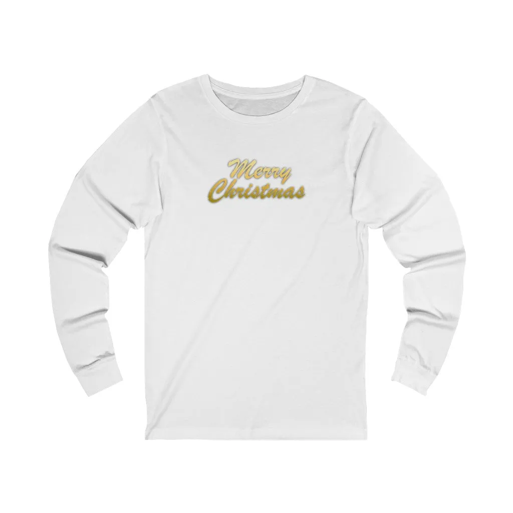 Merry Christmas Women Unisex Jersey Long Sleeve Tee