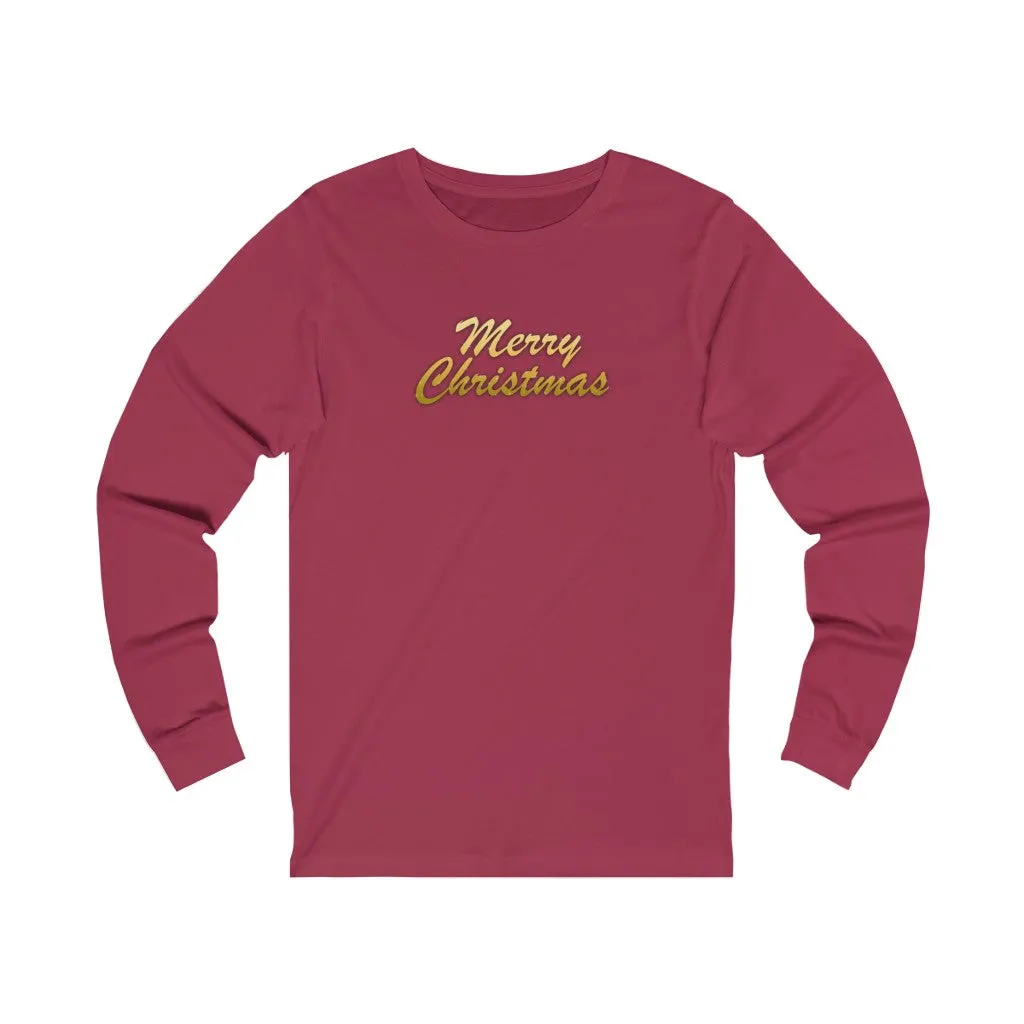 Merry Christmas Women Unisex Jersey Long Sleeve Tee