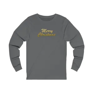 Merry Christmas Women Unisex Jersey Long Sleeve Tee