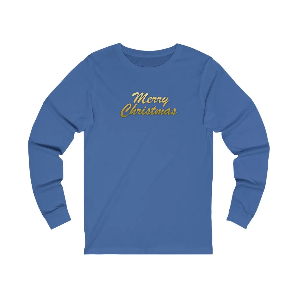 Merry Christmas Women Unisex Jersey Long Sleeve Tee