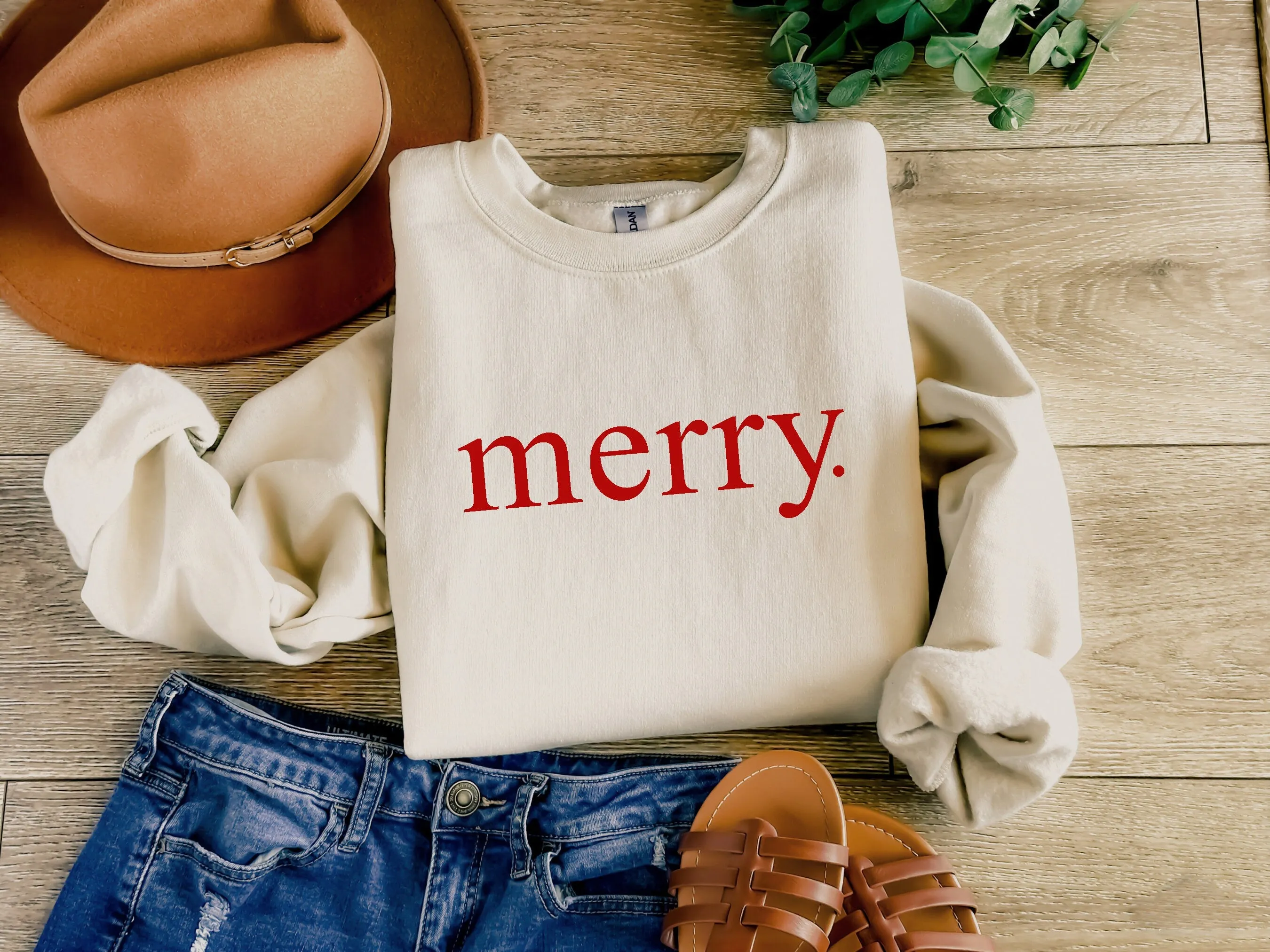 Merry. Christmas Womens Festive T-Shirt