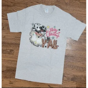 Merry christmas yall santa tee