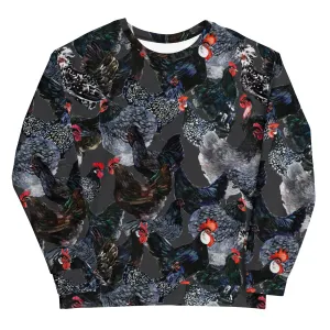 Midnight Chickens Unisex Crewneck Sweatshirt