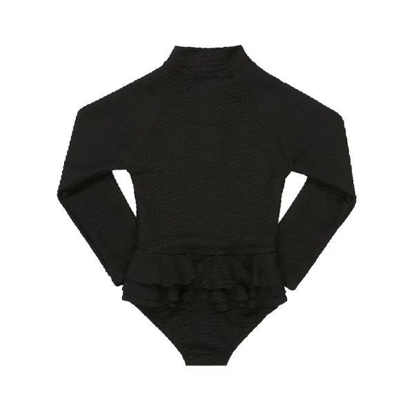 Mini Blake Surfsuit - Black Waffle